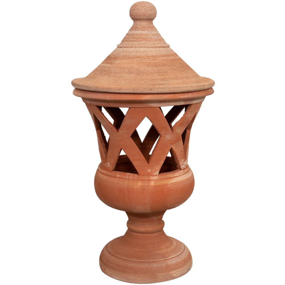 terakota cotto vonkajsa stredomorska lampa stojaca lampa rustikalna klasicka zahrada mrazuvzdorna cervena tehlova farba lampa.jpg